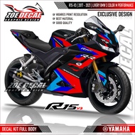 Latest Yamaha R15 V3 Full Body Decal MotifBMW M performance 3 Colors