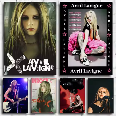 A-Avril Singer R-Ramona Lavigne Poster HD art sticky wall waterproof home living room bedroom bar ae