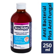 Bactidol Mouthwash for Mouth Ulcer & Sore Throat Relief - 250mL