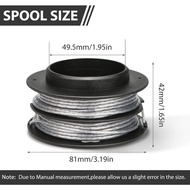 SB00L00 String Trimmer Replacement Spool 17ft .080" Compatible with Greenworks ST60V ST60V-T0 80V ST