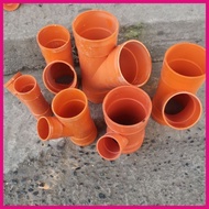 ◭  ✷ ۩ PVC Orange Wye 4x2" 2x3" 4x3" (per pc) PVC Pipe Sanitary Orange Fittings