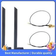 【NEW】Dual Band 6Dbi Wireless WiFi Antenna RP-SMA+MHF4 Pigtail Cable for AX200 AC9260 NGFF M.2 Wirele