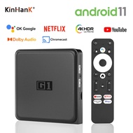 KINHANK G1 Android TV With Netflix 4K Ultra HD Certified Dolby Vision HDR10 4G 32G WiFi6 Streaming M