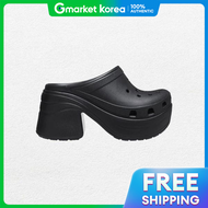 Crocs | Dép sục đế bánh mì tăng chiều cao cho nữ Siren 208547-001 màu đen