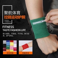 Fitness Sports Wrist Guard Adult Zipper Wrist Guard Compression Personality Wrist Guard Key Change Wrist Bag 1pcs