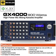 2020 Kevler GX-4000 900W X 2 Mic Mixing Karaoke Amplifier GX4000 GX 4000