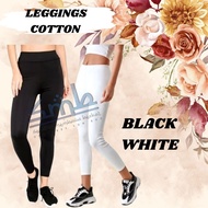(PMN) Legging Cotton Stretchable / Tight Perempuan Yoga Pants Seluar Fit Seluar Leggings Wanita / SE