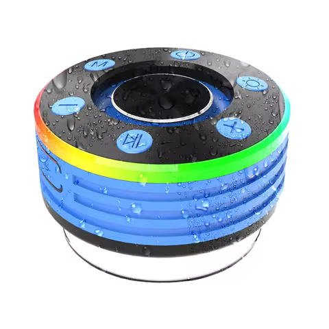 A43I! Shower Speaker Bluetooth-Compatible 5.3 Waterproof Wireless Speaker FM Radio with Suction Cup 