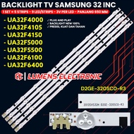 SAMSUNG 32 INC LED TV BACKLIGHT UA 32F4000 32F5000 32F5500 32F4150 32F6100 32F6400 32F5105 BL 9K 3V 