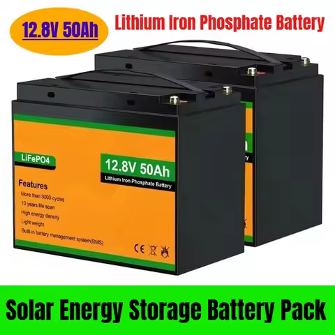 12.8V 50Ah Solar Energy Storage Battery Pack Lithium Iron Phosphate Battery