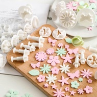 3/4/7pcs Sugarcraft Fondant Cutter Plastic Cake Mold Fondant Cake Decorating Plunger Mini Star Plum 