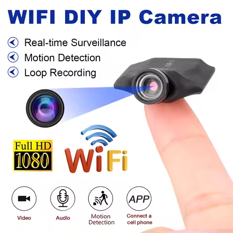 1080P High-Definition Wireless WIFI IP Mini Camera DIY Button Design Module Motion DVR Video Recorde