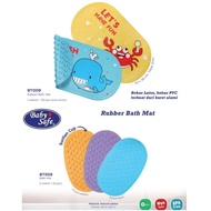 Baby Safe Rubber Bath Mat BT009 BT008 - BabySafe Anti Slip Baby Bath Mat - Anti Kepleset Antislip Rubber Mat