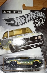 Hotwheels - 68 Plymouth Barracuda fomula S- 50th Anniversary - ZAMAC Edition