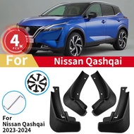 aihei Abaiwai 4 ชิ้น Mud Flaps สำหรับ Nissan Qashqai J12 2025 2023 2024 อุปกรณ์เสริม Mudguard อัพเกร