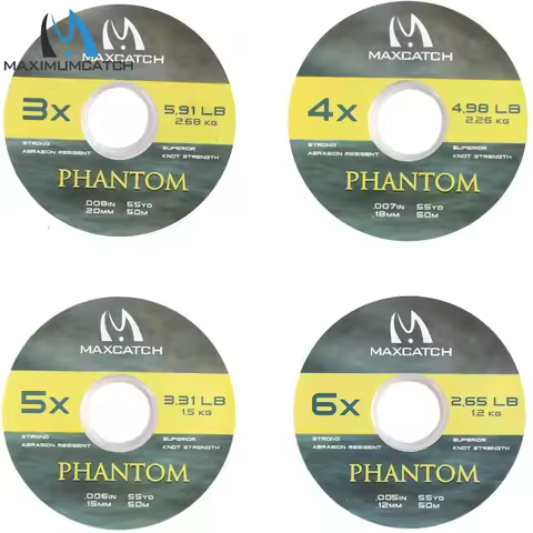 Maximumcatch Fly Fishing Tippet Line Nylon Tippet Material Clear Color 25/50M 0X/1X/2X/3X/4X/5X/6X/7