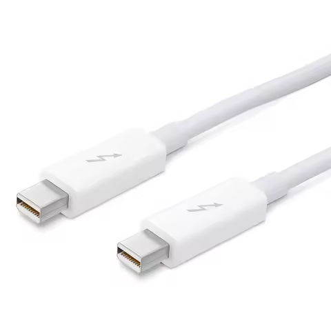 Original Thunderbolt 2 Cable Adapter Cord White Thunderbolt 2 Male to Male Connector 2M For Multimed