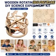IBSUNSTORE Wooden Carousel Model,  Hands-On Assembly Rotating Carousel Model,  Horse Figure Physics 