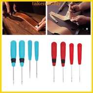 TAK 4 Pcs Sewing Awl Handmade Leather Tool Stitcher Sewing Awl Craft Supplies