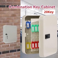 GANTUNGAN Wall Key Box 20 Key Metal Safety Lock Key Box Hanging Key Storage Box Key Chain Box