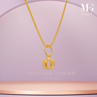 916 Gold Princess Crown Necklace
