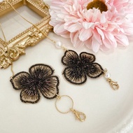 日本蕾絲花口罩鍊