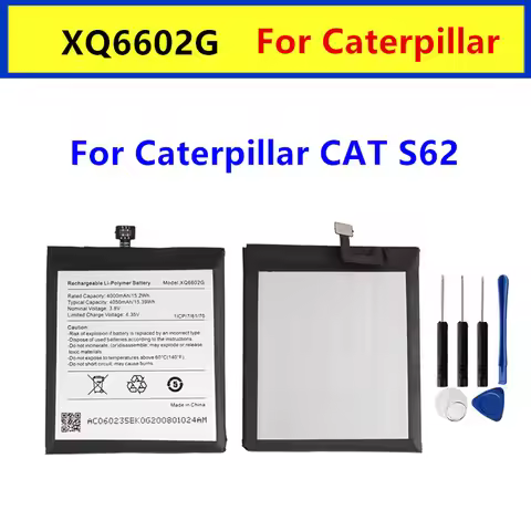 New 4050mAh 15.39Wh Repalcement XQ6602G Battery For Caterpillar CAT S62 Mobile Phone+free tools