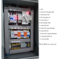 ตู้คอมบายเนอร์ เหล็ก Combiner Box ตู้ไฟโซล่าเซลล์ ตู้คอนซูมเมอร์โซล่าเซลล์ 2 String ตู้สั่งประกอบ Hy