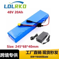 🔥48V 20Ah Plug with fuse18650Lithium battery pack with charger hot-selling battery pack