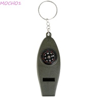 MOCHO1 Emergency Whistle, 4 in 1 Multifunction Survival Whistle, Safety Compass Thermometer Camping Tools Outdoor Whistle Outdoor Sports