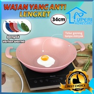[UPERI]Non-Stick Color Marble Frying Pan 34 cm / non-stick frying pan