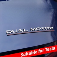 Suitable for Tesla Tesla model3 Y SX Car Logo Modified High-Performance Rear Tail DUALMOTOR English 