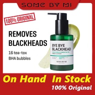 [SOME BY MI] Bye Blackhead 30 Days Miracle Green Tea Tox Bubble Cleanser 120g [Pore Care, Natural BHA with 16 tea ingred