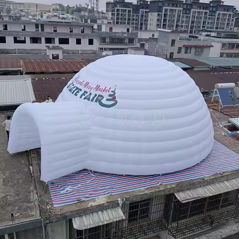 10m Inflatable Igloo Marquee Big Inflatable Igloo Dome Rave Tent with Led Lights for Party Rental Ad