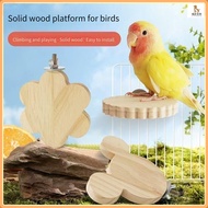 Parrot Jumping Platform/Parrot Bird Cage Thickened Wooden Hanging Platform/Bird Rest and Habitat Pla