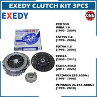 CLUTCH KIT 3PCS EXEDY PROTON WIRA 1.8 SATRIA 1.8 PUTRA 1.8 EXORA BOLD PERDANA E55 2000cc PERDANA V6 