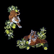 Embroidered Tiger Tiger Embroidered Cloth Sticker Tiger Combination Cloth Sticker