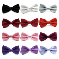 Korean Kids Bowtie For Boys Gril Baby Children Solid Color Bow Tie Reusable Business Fashion Bow Tie Accessories