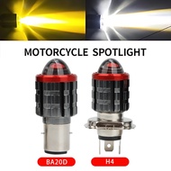 BA20D LED Headlights Yellow White Scooter Fog Light for H4/BA20D Motorcycle High Low Beam