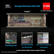 G-FANS 1/64 Scale RWB Garage Assembly Diorama with Lights 710007