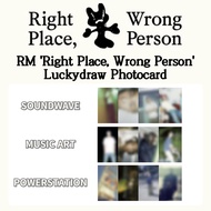 BTS RM Solo Album Right Place, Wrong Person LUCKYDRAW Photocard Set