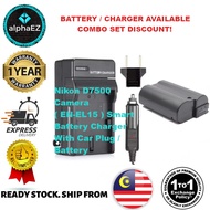 NIKON D7500 Camera ( EN-EL15 ) ENEL15 Smart Battery Charger With Car Plug Mirrorless DSLR Digital Ca