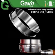 Dosing 51mm Rok Presso DosingRing 51 mm Portafilter extender Stainless