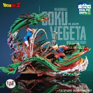 Statue Dragon Ball Vegeta vs Goku Shenlong LS studio recast