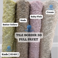 [ 0140 ] 3D EMBROIDERY TILE FULL SEQUIN