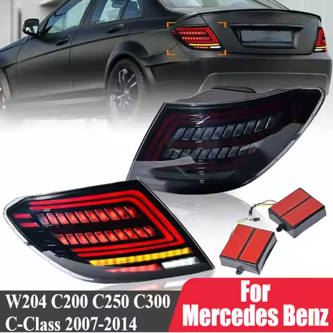 LED Tail Light Assembly For Mercedes Benz C Class W204 2007-2014 C180 C200 C230 C250 C280 C300 C350 