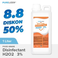 PURE H2O2 3% Food Grade 1 Liter Hydrogen Peroxide 1L Hidrogen Peroksida 1000ml Disinfektan Spray 1KG