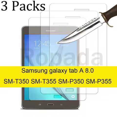 3PCS Glass screen protector for Samsung Galaxy Tab A 8.0 SM-T350 SM-T355 Tab S SM-P350 SM-P355 table