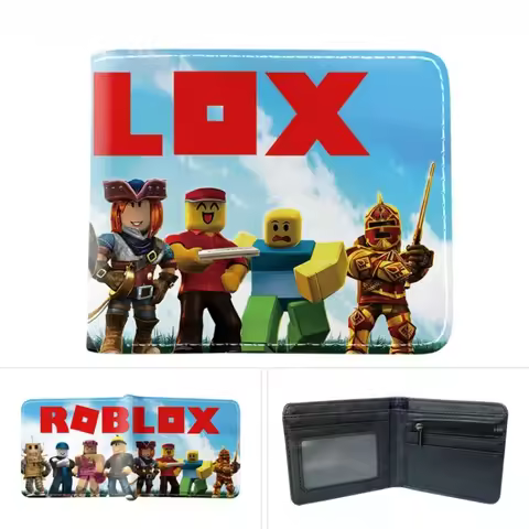 Game Roblox Cartoon Peripheral Wallet Anime Print Card Bag Zero Wallet Student Fashion Birthday Gift