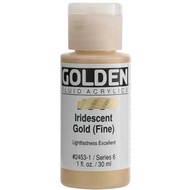 Golden Artist Fluid Acrylic Paint - Iridescent Gold (Fine Fluid), 1oz